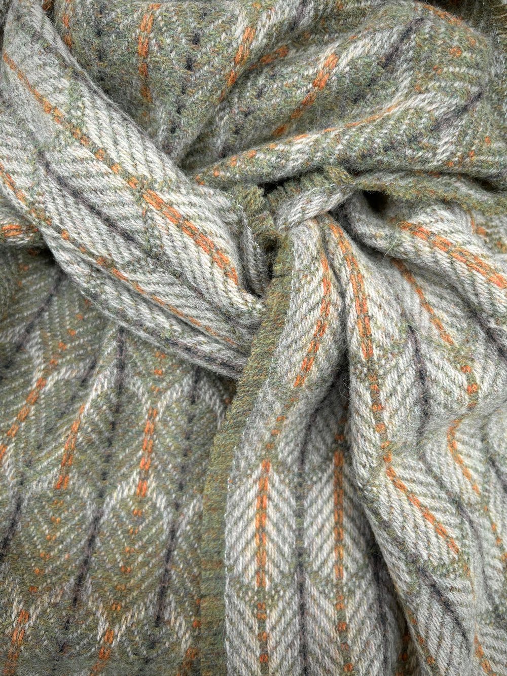 Image of Rust & Moss 'Feathers' design scarf