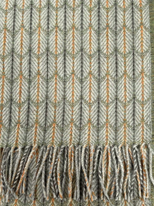 Image of Rust & Moss 'Feathers' design scarf