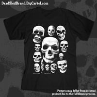 Image 1 of Little Plastic Skulls unisex tee (Ghost White)