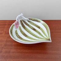 Image 1 of Gustavsberg Faience Decorative Leaf Dish