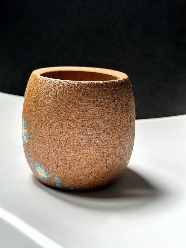 Image of Mate argentino pintado (florcitas)