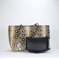 Image 1 of Zoiey 2-1 Tote - Camel Snake