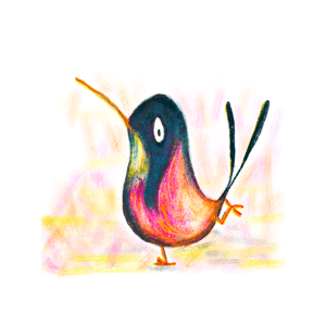 Image of Art Print - Hummingbird