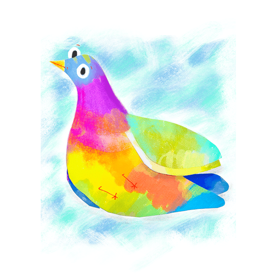 Image of Art Print - Pink-Necked Green Pigeon