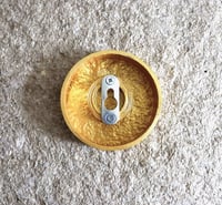 Image 7 of Golden Ginkgo Biloba Leaf Paper Mache Wall Plate | 50cm Handmade Decor