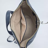 Image 10 of Radley London Westwell Lane Medium Leather Ziptop Backpack - Ink