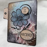 Image 2 of 🌸Nature Noted | Red Rubber Stamp Sheet for Botanical Journals + Field Ephemera (6 Stamps)