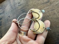 Image 5 of Luana Mixed Metals earrings. n39