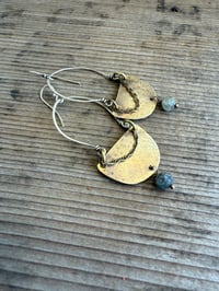 Image 6 of Luana Mixed Metals earrings. n39