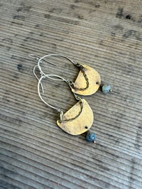 Image 8 of Luana Mixed Metals earrings. n39