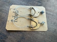Image 2 of Luana Mixed Metals earrings. n39