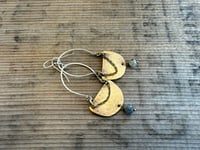Image 9 of Luana Mixed Metals earrings. n39