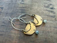 Image 3 of Luana Mixed Metals earrings. n39