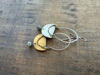 Image 11 of Luana Mixed Metals earrings. n39