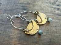 Image 1 of Luana Mixed Metals earrings. n39