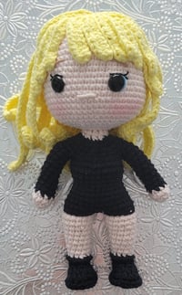 Image 1 of Handmade Crochet Doll – Pop Star Inspired | Blonde Hair
