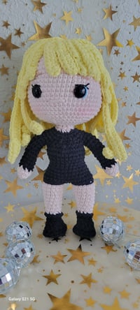 Image 2 of Handmade Crochet Doll – Pop Star Inspired | Blonde Hair