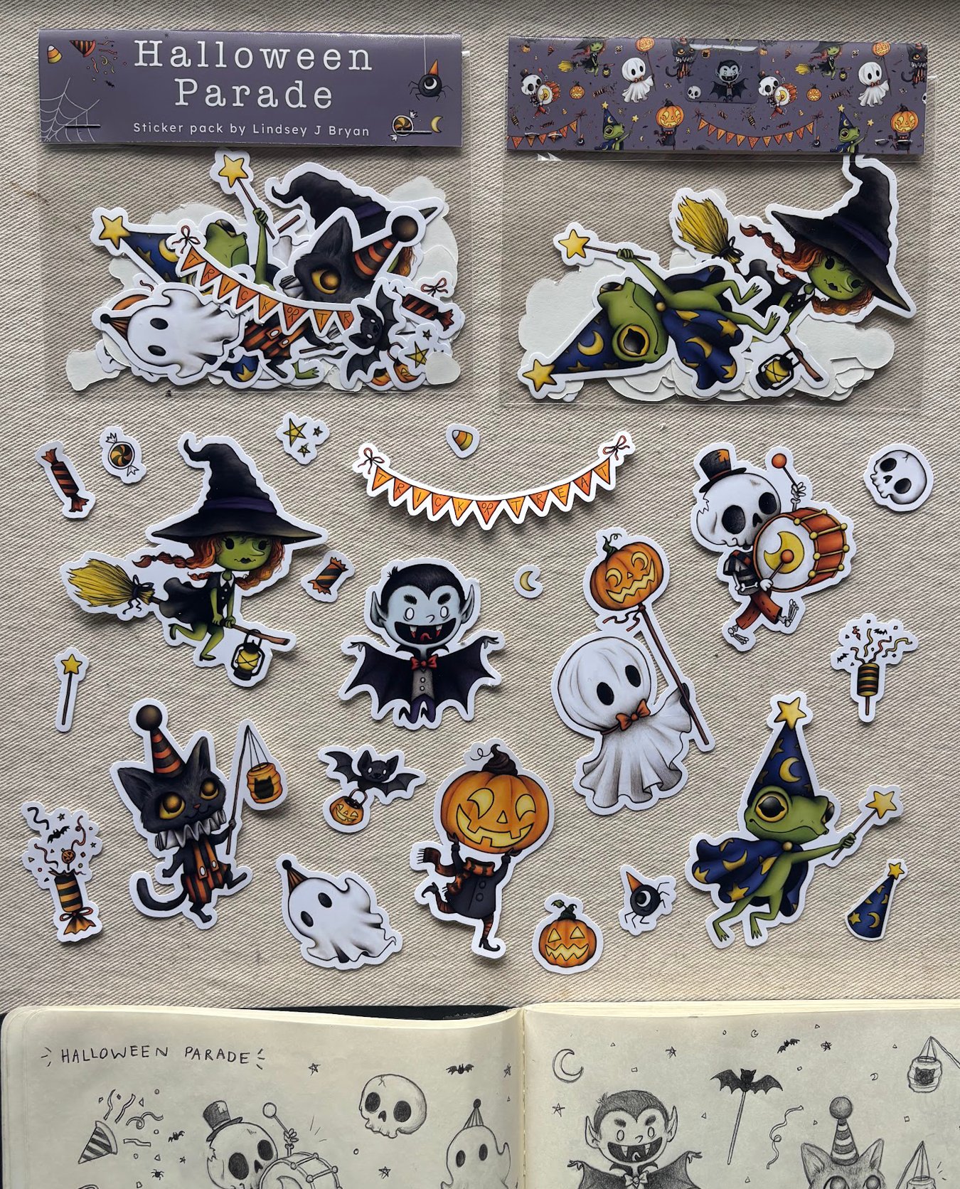 Image of Halloween Parade Sticker Pack