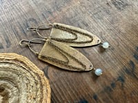 Image 2 of Alisha statement earrings . Solid brass construction n.11