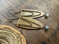 Image 5 of Alisha statement earrings . Solid brass construction n.11