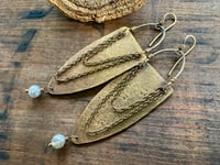 Image 6 of Alisha statement earrings . Solid brass construction n.11