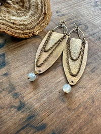 Image 8 of Alisha statement earrings . Solid brass construction n.11