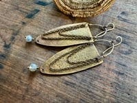 Image 14 of Alisha statement earrings . Solid brass construction n.11