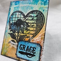 Image 5 of Joy & Grit | Faith-Based Red Rubber Stamp Sheet for Devotional Journaling + Prayer Cards (9 Stamps)