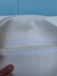 Image 4 of Linen Pillowcase Set of 2 in Ivory Stripe
