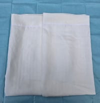 Image 1 of Linen Pillowcase Set of 2 in Ivory Stripe