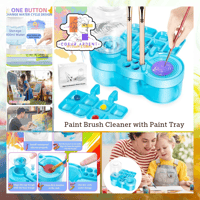 Paint Brush Cleaner with Paint Tray –Blue