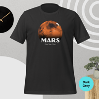 Image 2 of Planet Mars T-Shirt – Bright, Vibrant Space Style for Sci-Fi Fans