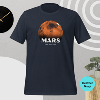 Image 3 of Planet Mars T-Shirt – Bright, Vibrant Space Style for Sci-Fi Fans
