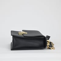 Image 7 of Kate Spade New York Deco Pebbled Leather Chain Shoulder Bag - Black