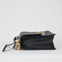 Image 8 of Kate Spade New York Deco Pebbled Leather Chain Shoulder Bag - Black