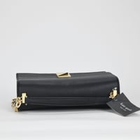 Image 9 of Kate Spade New York Deco Pebbled Leather Chain Shoulder Bag - Black