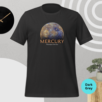 Image 2 of Planet Mercury T-Shirt – Bright, Vibrant Space Style for Sci-Fi Fans