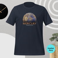 Image 3 of Planet Mercury T-Shirt – Bright, Vibrant Space Style for Sci-Fi Fans