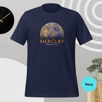 Image 4 of Planet Mercury T-Shirt – Bright, Vibrant Space Style for Sci-Fi Fans