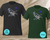 Image 3 of International Space Station T-Shirt- Unisex Tee with Earth Graphic