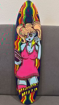 Alien Girl Plastic Pizza Collab~Woody Skateboard