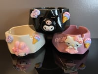 Image 2 of  Kawaii Design Ceramic Ashtray, Pink Girly Ceramic Ashtray, Unique Girly Kawaii Ashtrays