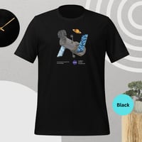 Image 1 of NASA Hubble Telescope T-Shirt - Unisex Tee with Saturn Graphic