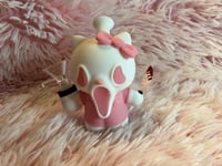 Image 2 of Pink Scream Hello Kitty Silicone Bong Halloween Tobacco Pipe Girly Hand Pipe