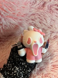 Image 9 of Pink Scream Hello Kitty Silicone Bong Halloween Tobacco Pipe Girly Hand Pipe