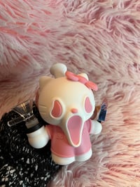 Image 10 of Pink Scream Hello Kitty Silicone Bong Halloween Tobacco Pipe Girly Hand Pipe
