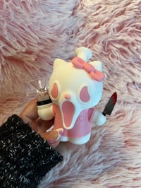 Image 3 of Pink Scream Hello Kitty Silicone Bong Halloween Tobacco Pipe Girly Hand Pipe