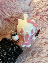 Image 6 of Pink Scream Hello Kitty Silicone Bong Halloween Tobacco Pipe Girly Hand Pipe