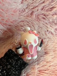 Image 7 of Pink Scream Hello Kitty Silicone Bong Halloween Tobacco Pipe Girly Hand Pipe