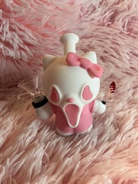 Image 5 of Pink Scream Hello Kitty Silicone Bong Halloween Tobacco Pipe Girly Hand Pipe